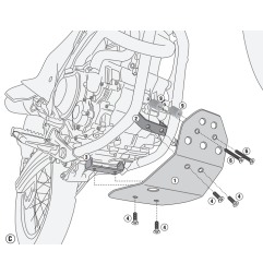 Givi RP1191 Paracoppa in alluminio per Honda CRF 300 L dal 2021