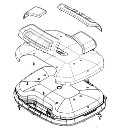 Givi Z2282CBM coperchio montato Trekker II TRK35B Nero