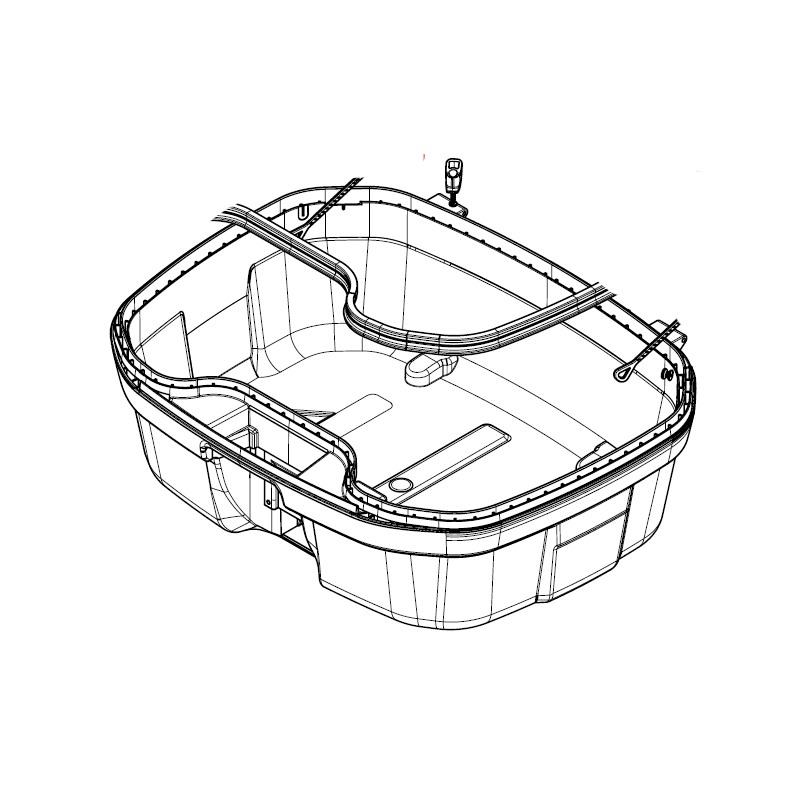 Givi Z2282FNM fondo montato valigia laterale Trekker II TRK35