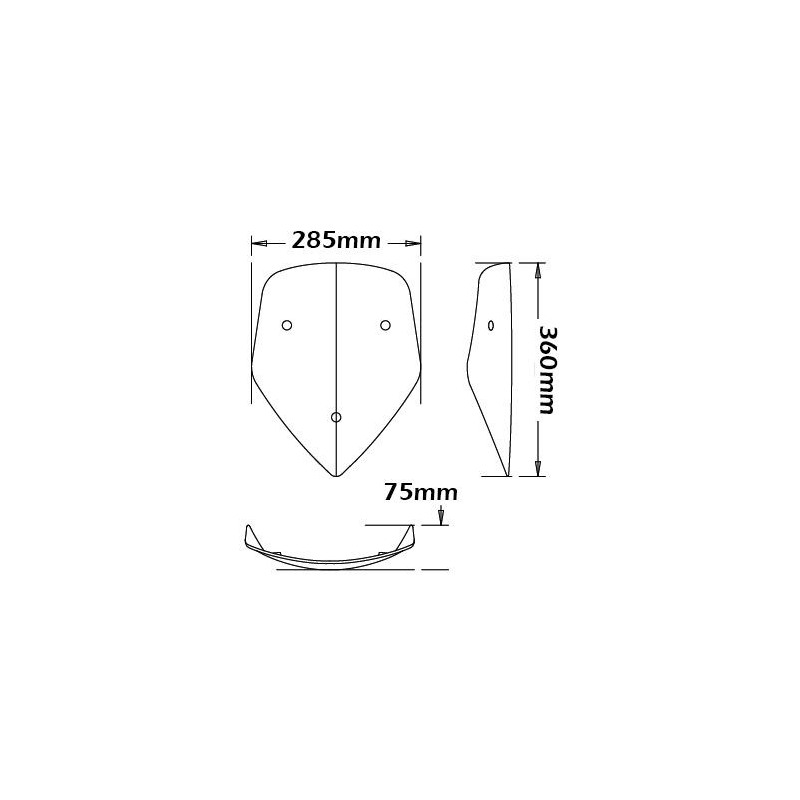 Isotta SC24 Cupolino sportivo Ducati Multistrada 1200 / S 10-13