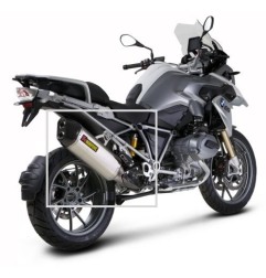 Akrapovic scarico per Bmw R1200GS 13 titanio cod. S-B12SO10-HAAT