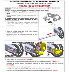 Push&Block WL-H03 antifurto blocca ruota Honda Integra 750 dal 2016