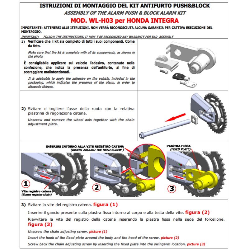 TBLOCK EVO 1 ANTIFURTO CARBURANTE 80 MM