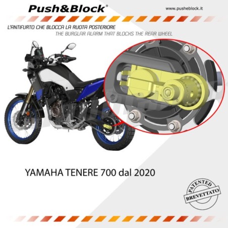 Push&Block WL-Y02 Antifurto Blocca ruota Yamaha Tenerè 700