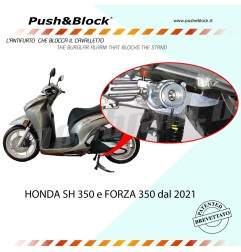 Push&Block H10 Antifurto blocca cavalletto Honda SH350 / Forza 350 / ADV350