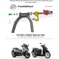 Push&Block H10 Antifurto blocca cavalletto Honda SH350 / Forza 350 / ADV350