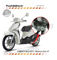 Push&Block P11 Antifurto Meccanico Blocca Cavalletto Per Aprilia Scarabeo E Piaggio Liberty
