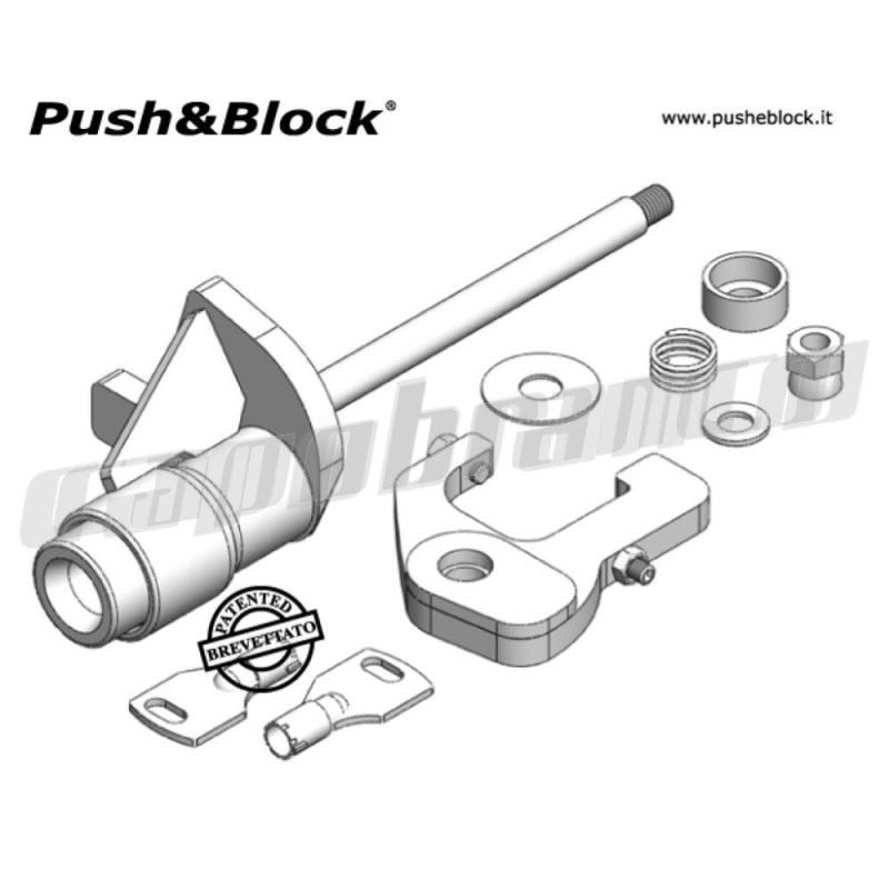 Push&Block P09 Antifurto blocca cavalletto Piaggio Beverly dal 2016 al 2021