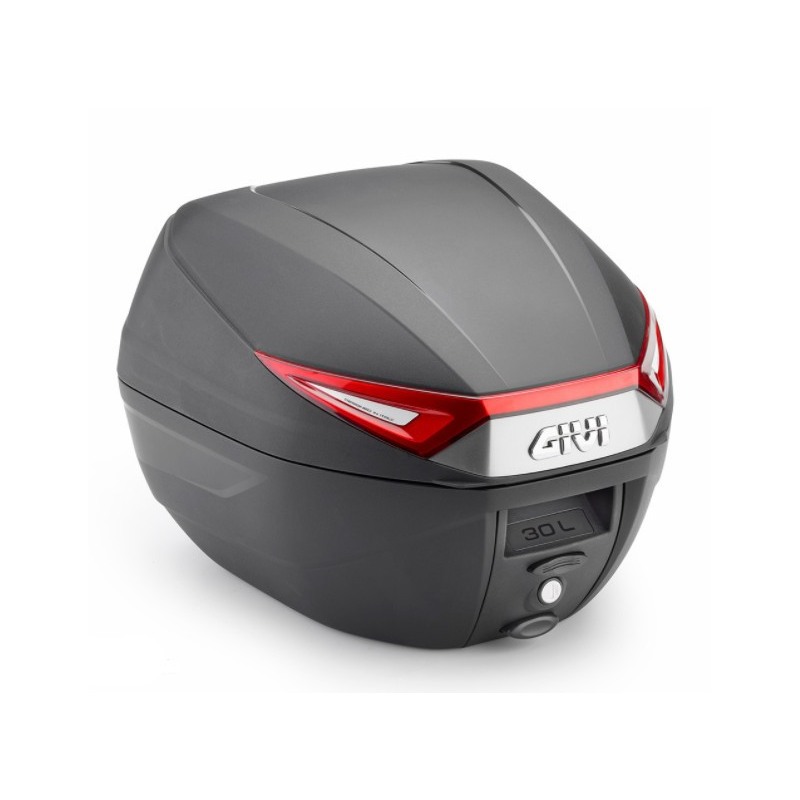 Givi C30 Bauletto Monolock 30 litri Catadiottri Rossi