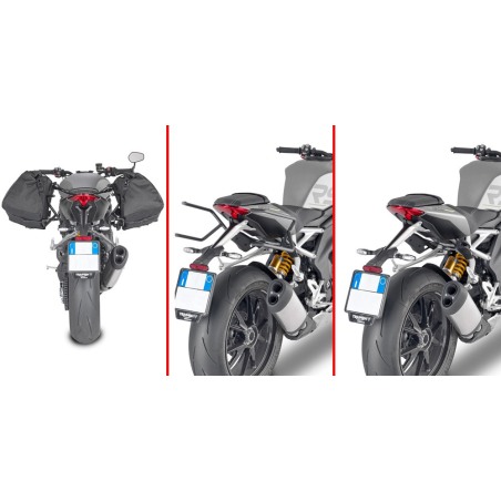 Givi TR6420 Telaietti laterali Remove-X sgancio rapido Triumph Speed Triple 1200 RS 2021