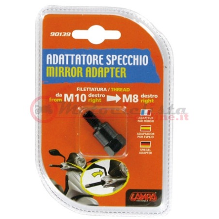 Lampa adattatore specchio moto M10 destro M8 destro cod. 90139