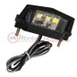 Lampa luce targa a 3 Led smd con luce bianca cod. 90166