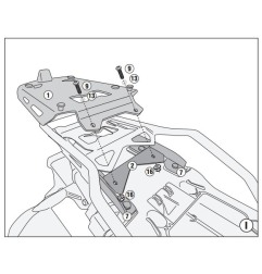 Givi SRA5134 Kit aggancio bauletto posteriore Givi Monokey in alluminio per BMW F 850 GS ADVENTURE (19)