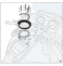 Givi BF47 Flangia per borse da serbatoio Tanklock BMW R 1200 RT (05-13)