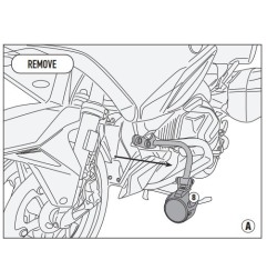 Givi LS5135 kit montaggio paramotore TN5135 con faretti originali BMW R1250RT 