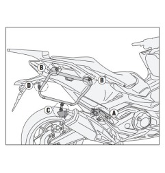 Kappa KLX1186 Telaietto Monokey Side per Honda Forza 750 dal 2021