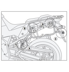 Kappa KLO3118CAM Telaietti Cam-Side per Suzuki V-Strom 1050 per valigie Trekker Outback