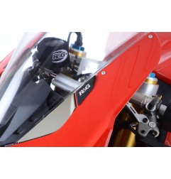 R&G MBP0032BK Placchette coprifori specchietti Ducati Panigale V4/V4S/V4R 2019-/V2 2020-
