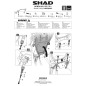 Shad H0SH20SC fissaggio Locks per Honda SH 125 / 150 dal 2020