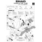 Shad Locks H0SH31SC Supporto Antifurto da manubrio Honda SH350 2021