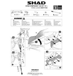 Shad Locks S0SY11SC Antifurto da manubrio Sym Symphony 125 ST 2021