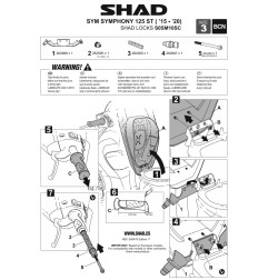 Shad Locks S0SM10SC Antifurto da manubrio Sym Symphony 125 ST 2015-20