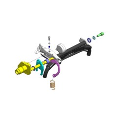 Push&Block Y06 Antifurto Blocca Cavalletto Centrale Per Yamaha X-Max 300 Dal 2017 / Tricity 300 Dal 2021