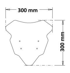 Isotta SC391-T Cupolino touring Yamaha MT-07 2021 Trasparente