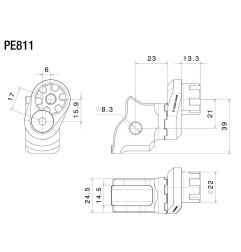 Rizoma PE811B adattatore eccentrico pedanine per BMW R1250GS