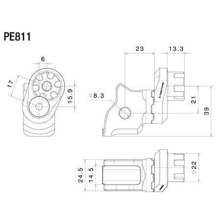 Rizoma PE811B adattatore eccentrico pedanine per BMW R1250GS