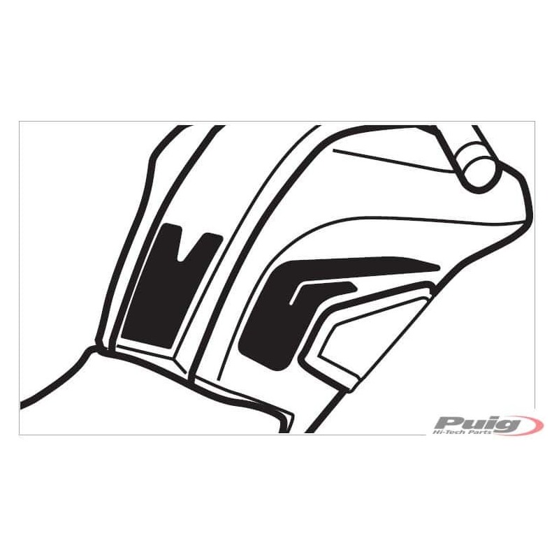 Adesivi Protezione Serbatoio Moto - Modello Tire Nero - Per Evitare Graffi E Migliorare La Presa - Foto 9