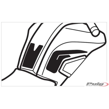 Puig 9301C Sticker protezione serbatoio Yamaha MT-07 Tracer dal 2016