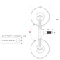 Barracuda N2000-SSB Coppia specchietti Skin-S Bar End B-Lux