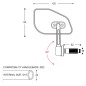 Barracuda N2000-SZB Coppia specchietti Skin-Z Bar End B-Lux