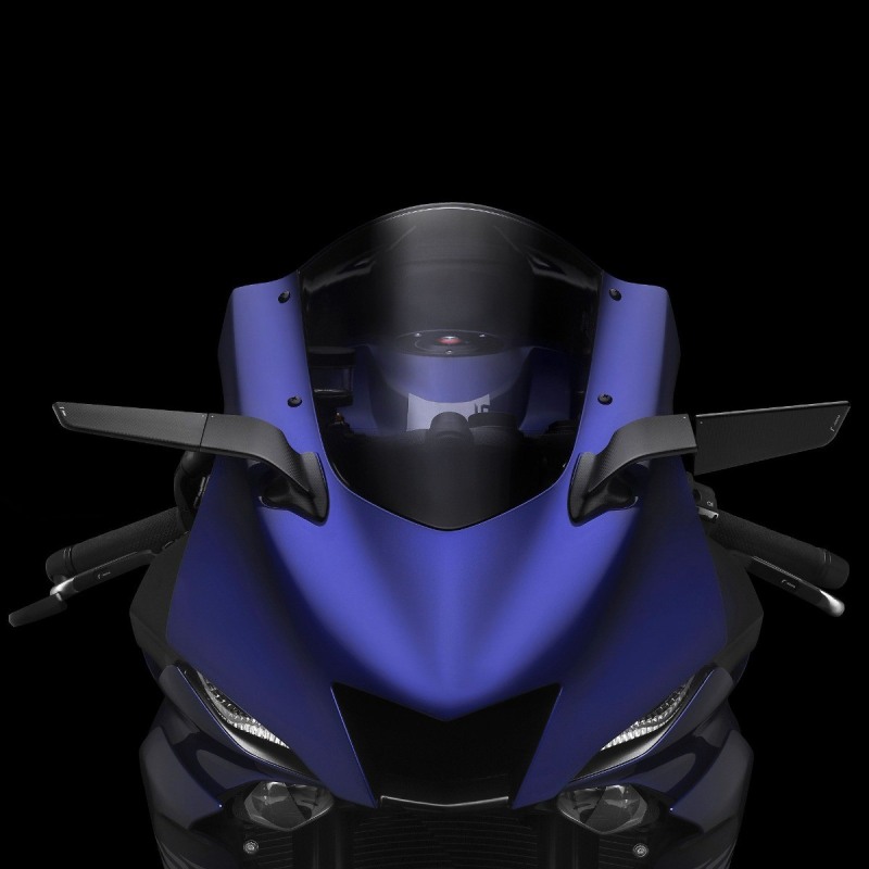 Specchi retrovisori Neri Rizoma Stealth per Yamaha YZF R6 e R7 dal 2020