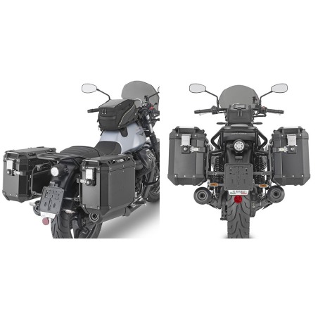 Givi PLO8206CAM Portavaligie laterale Ca-Side per Moto Guzzi V7 Stone 2021