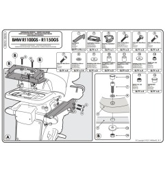 Kappa KR694 Portapacchi posteriore BMW R1150GS 00-03