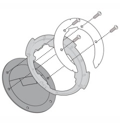 Givi BF14 flangia borse serbatoio Tanklock Kawasaki Ninja 300 13-18