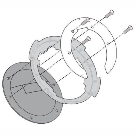 Givi BF14 flangia borse serbatoio Tanklock Kawasaki Ninja 300 13-18