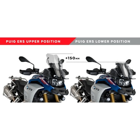 Puig 3689N regolazione elettrica altezza E.R.S. cupolino BMW F850GS Adventure