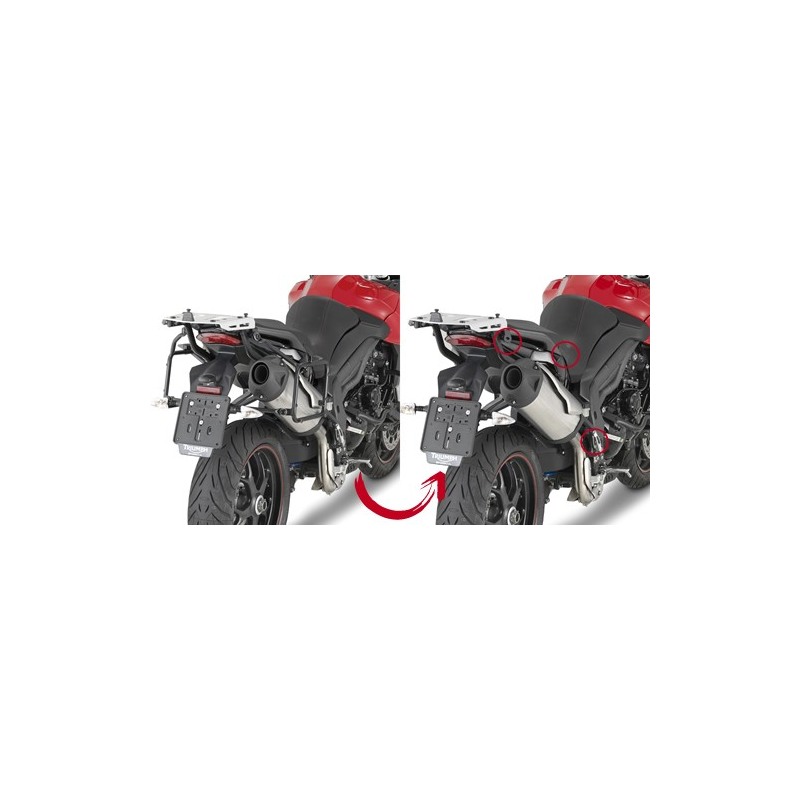 Givi PLR6404 Telaietti laterali Monokey Triumph Tiger Sport 1050 13-20