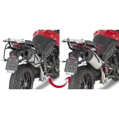 Givi PLR6404 Telaietti laterali Monokey Triumph Tiger Sport 1050 13-20