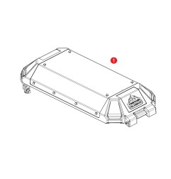 Givi ZALA36ACM Ricambio coperchio montato Alaska ALA36 Argento