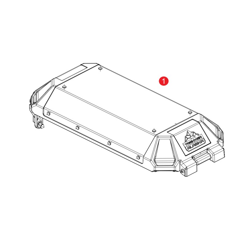 Givi ZALA36BCM Ricambio coperchio montato Alaska ALA36 Nero