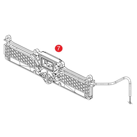 Givi Z9833-2MDXR Rinforzo interno meccanismo sgancio Destro Alaska ALA36