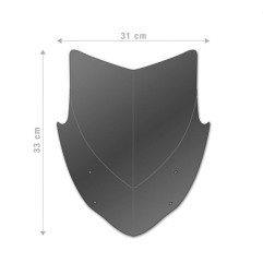 Barracuda AT6300-21 Parabrezza Aerosport Aprilia Tuono 660 2021 Fumé scuro