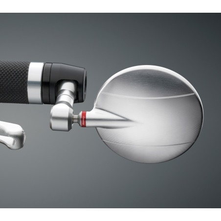 Specchietto Retrovisore Moto Spy-Arm Ø 94,5 Mm, Alluminio, Vetro Convesso Antiriflesso, Omologato Europeo - BS300 Nero