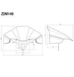 Rizoma ZDM149K Parabrezza con kit montaggio Ducati Streetfighter V4 1100S 2021