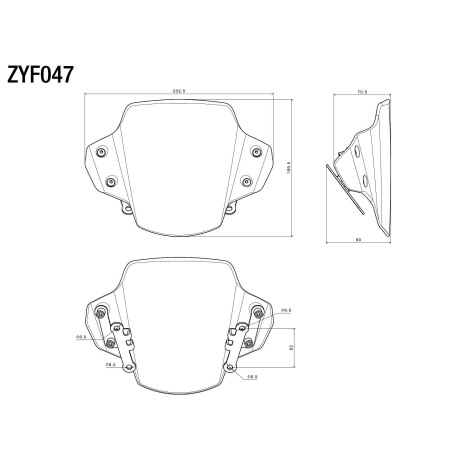 Rizoma ZYF047B Cupolino Yamaha MT-09 2021