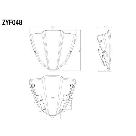 Rizoma ZYF048B Cupolino Yamaha MT-07 2021